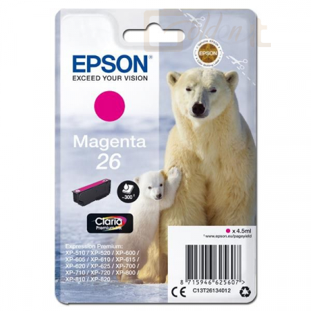Nyomtató - Tintapatron Epson T2613 Magenta - C13T26134012