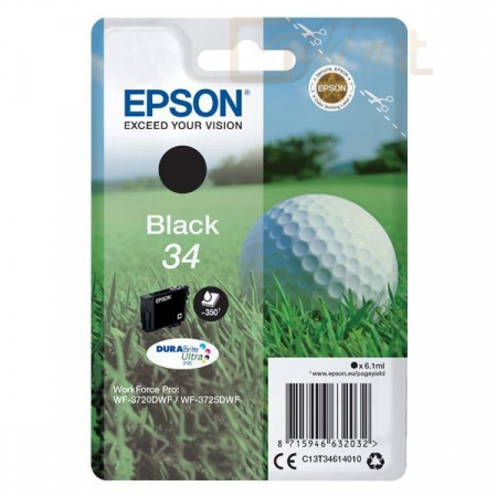 Nyomtató - Tintapatron Epson T3461 DURABrite Black - C13T34614010