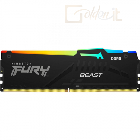 RAM Kingston 16GB DDR5 5200MHz Fury Beast RGB Black - KF552C36BBEA-16