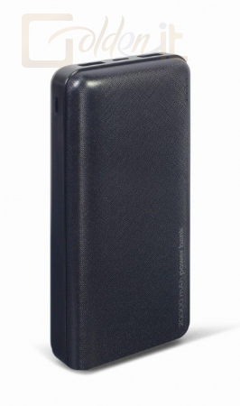 Powerbank vésztöltők Gembird PB20-02 20000 mAh Powerbank Black - PB20-02