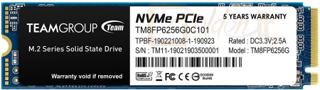 Winchester SSD TeamGroup 256GB M.2 2280 NVMe MP33 - TM8FP6256G0C101