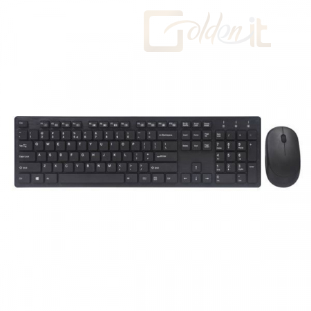 Billentyűzet Silverline WKM1618 Combo Wireless Mouse + Keyboard Black - WKM1618