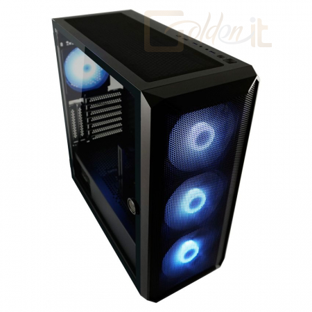 Ház LC Power 804B Obsession X Gaming Case ARGB Tempered Glass Black - LC-804B-ON