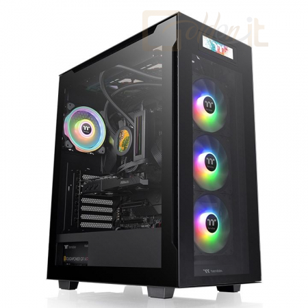 Ház Thermaltake Divider 550 TG Ultra Mid Tower Chassis Tempered Glass Black - CA-1T7-00M1WN-00