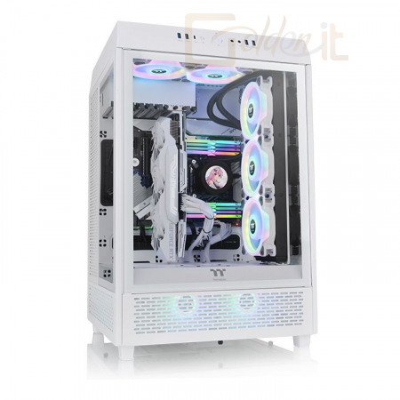 Ház Thermaltake The Tower 500 Snow Mid Tower Chassis Tempered Glass White - CA-1X1-00M6WN-00