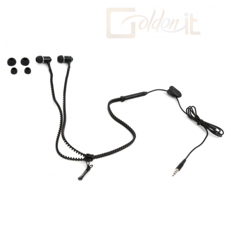 Fejhallgatók, mikrofonok Platinet FreeStyle Zip Headset Black - FH2111B