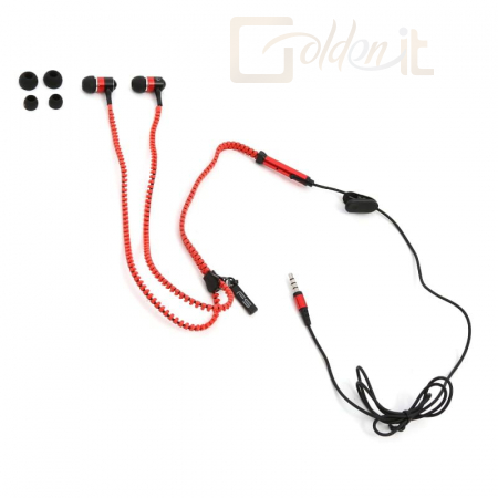 Fejhallgatók, mikrofonok Platinet FreeStyle Zip Headset Red - FH2111R
