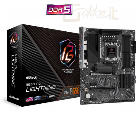 Alaplapok ASRock B650 PG LIGHTNING - 90-MXBK20-A0UAYZ