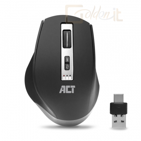 Egér ACT AC5145 Wireless Multi Connect Mouse 2400 DPI Black - AC5145