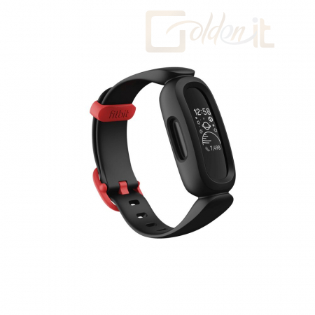 Okosóra Fitbit Ace 3 Kids Activity Tracker Black/Racer Red - FB419BKRD