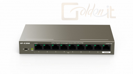Hálózati eszközök IP-COM G1109P-8-102W 9-Port Gigabit Unmanaged Switch With 8-Port PoE - G1109P-8-102W