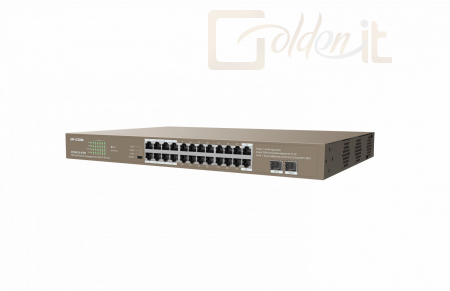 Hálózati eszközök IP-COM G1126P-24-410W 24GE+2SFP Ethernet Unmanaged Switch With 24-Port PoE - G1126P-24-410W