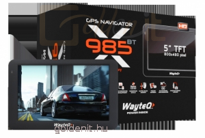 Wayteq x985BT HD GPS 5'' 8GB Bluetooth Igo kompatibilis térkép nélkül