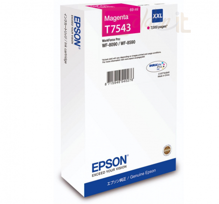 Nyomtató - Tintapatron Epson T7543 Magenta - C13T754340