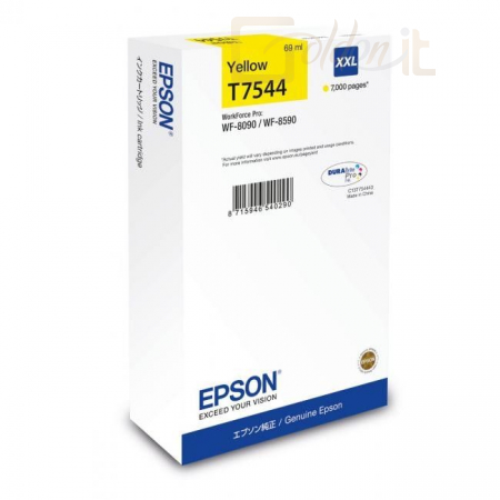 Nyomtató - Tintapatron Epson T7544 Yellow - C13T754440