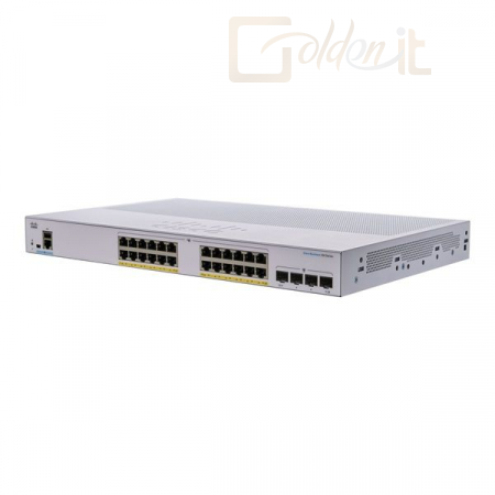 Hálózati eszközök Cisco CBS350-24P-4G 24x GbE PoE+ LAN 4x SFP port L3 menedzselhet? PoE+ switch - CBS350-24P-4G-EU