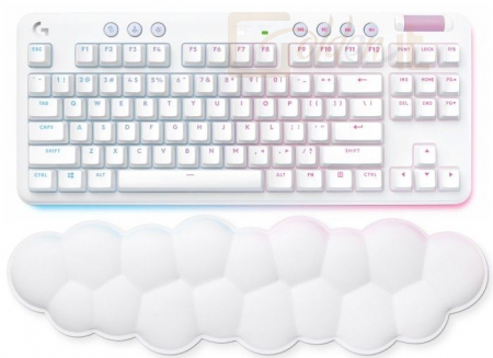 Billentyűzet Logitech G715 Linear RGB Wireless Gaming Keyboard White UK - 920-010690