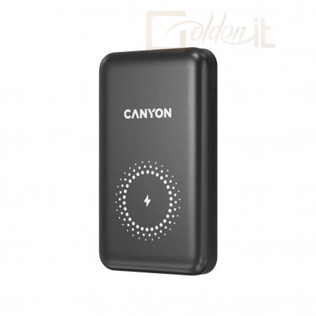 Powerbank vésztöltők Canyon CNS-CPB1001W 10000mAh PowerBank Black - CNS-CPB1001B