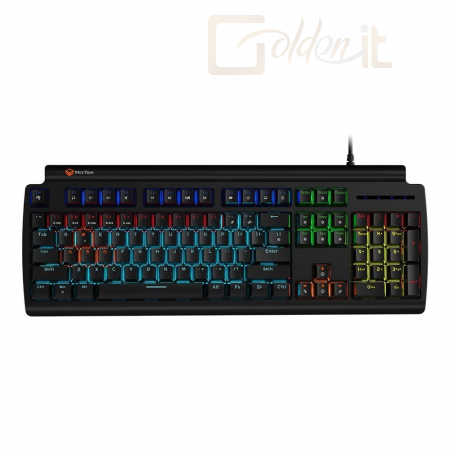 Billentyűzet Meetion MK600MX RGB Backlit Mechanical Blue Switch Gaming Keyboard Black HU - MT-MK600MX