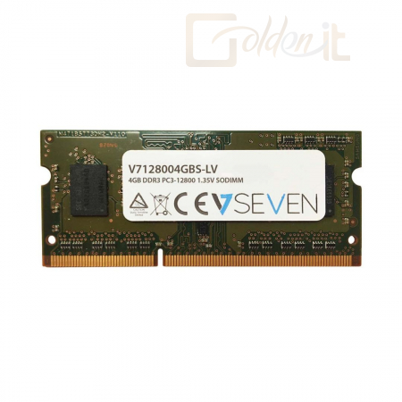 RAM - Notebook V7 4GB DDR3 1600MHz SODIMM - V7128004GBS-DR-LV