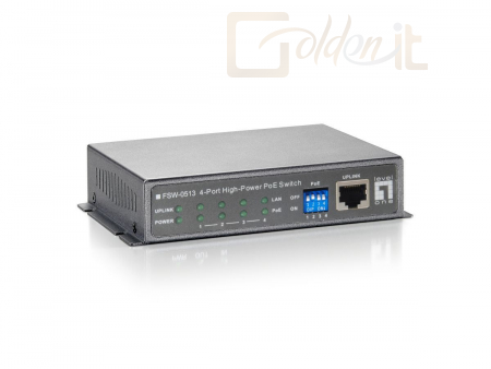 Hálózati eszközök LevelOne FSW-0513 5-Port Fast Ethernet High Power PoE Switch - FSW-0513