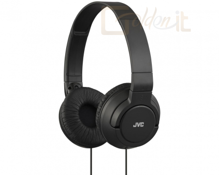 Fejhallgatók, mikrofonok JVC HA-S180-B-E Lightweight Headphones Black - HA-S180-B-E