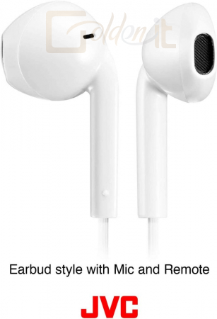 Fejhallgatók, mikrofonok JVC HA-F17M Earbud Headset White - HA-F17MWE