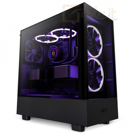 Ház NZXT H5 Elite RGB Tempered Glass Black - CC-H51EB-01