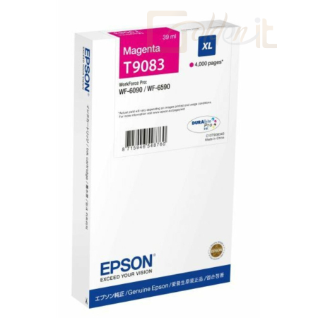 Nyomtató - Tintapatron Epson T9083 Magenta tintapatron - C13T908340