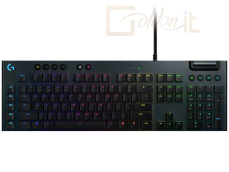 Billentyűzet Logitech G815 Clicky Lightsync RGB Keyboard Black US - 920-009095