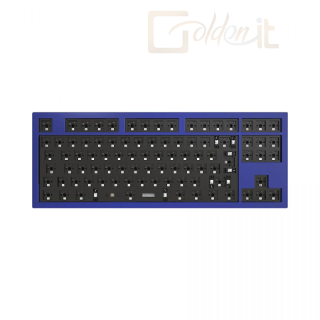 Billentyűzet Keychron Q3 QMK Custom Mechanical Keyboard Barebone ISO Navy Blue UK - Q3-E3