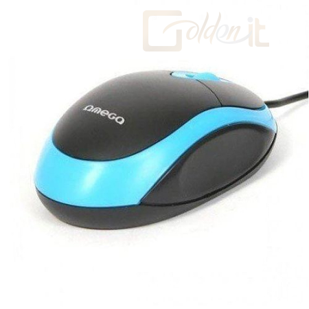 Egér Omega OM06VBL Mouse Black/Blue - OM06VBL