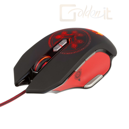 Egér KONIX Drakkar Heimdall Gaming mouse Black/Red - KX-GMD-30-PC
