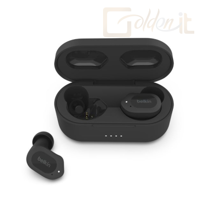 Fejhallgatók, mikrofonok Belkin SoundForm Play True Wireless Earbuds Black - AUC005BTBK