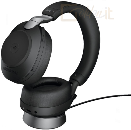 Fejhallgatók, mikrofonok Jabra Evolve2 85 MS Stereo Bluetooth Headset + Charging Station Black - 28599-999-989
