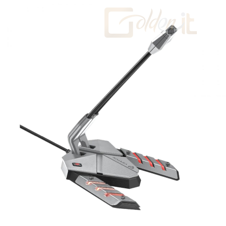 Fejhallgatók, mikrofonok VERTUX Streamer-3 High Intensity Anti-Vibration Gaming Microphone Grey - MICSTREAMER3GY