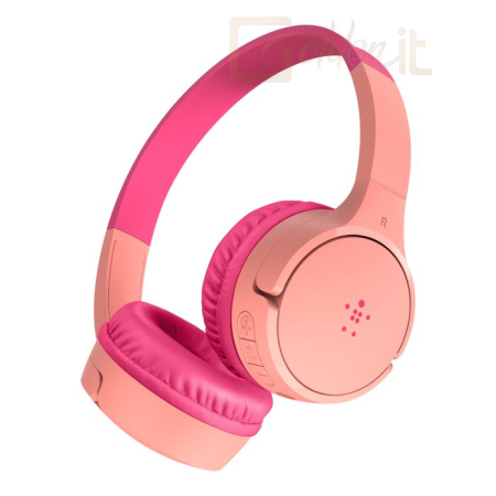 Fejhallgatók, mikrofonok Belkin SoundForm Mini Wireless Bluetooth Headphones for Kids Pink - AUD002BTPK