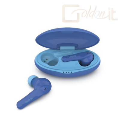 Fejhallgatók, mikrofonok Belkin SoundForm Nano​ True Wireless Earbuds​ for Kids Blue - PAC003BTBL