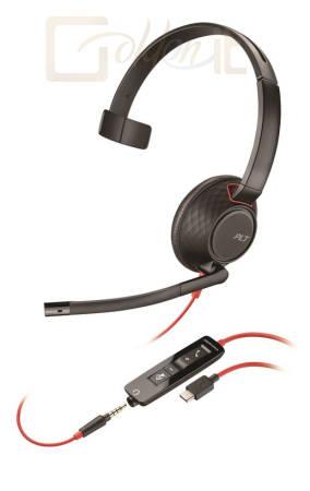 Fejhallgatók, mikrofonok Poly Plantronics Blackwire 5210 Headset Black - 207577-201