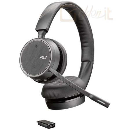 Fejhallgatók, mikrofonok Poly Plantronics Voyager 4220 UC Wireless Headset Black - 211996-102