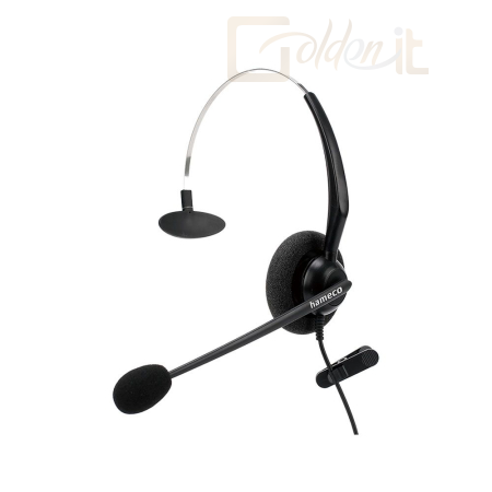 Fejhallgatók, mikrofonok Hameco HS-2000M-USB Headset Black - HS-2000M-USB