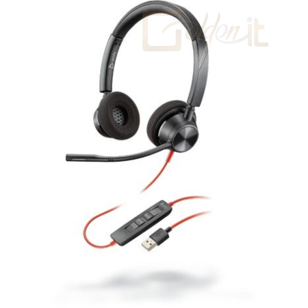 Fejhallgatók, mikrofonok Poly Plantronics Blackwire 3320 Headset Black - 213934-01