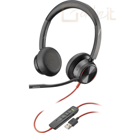 Fejhallgatók, mikrofonok Poly Plantronics Blackwire 8225-M Headset Black - 214408-01