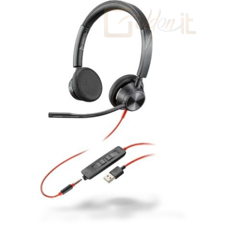 Fejhallgatók, mikrofonok Poly Plantronics Blackwire C3325 Headset Black - 213938-01