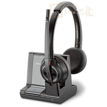 Fejhallgatók, mikrofonok Poly Plantronics Savi W8220-M Microsoft Wireless Headset Black - 207326-02