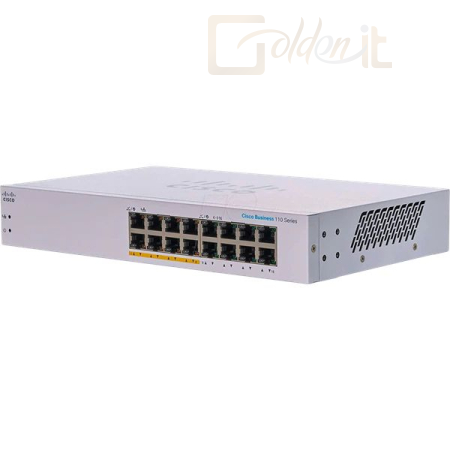 Hálózati eszközök Cisco CBS110-16PP-EU 16 Port Unmanaged Switch - CBS110-16PP-EU