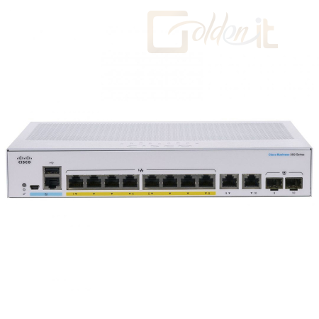 Hálózati eszközök Cisco CBS350-8P-E-2G-EU 8 Port Switch - CBS350-8P-E-2G-EU