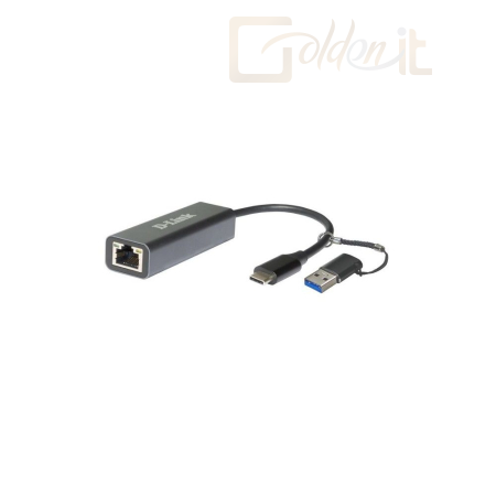 Hálózati eszközök D-Link DUB-2315 USB-C to 2.5 Gigabit Ethernet Network Adapter with USB-A to USB-C Adapter - DUB-2315