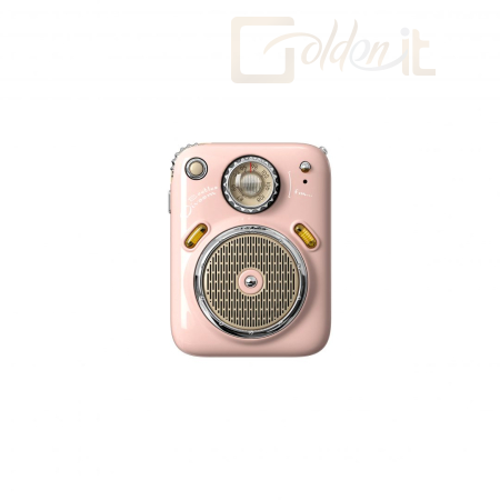 Hangfal Divoom Beetles-FM Bluetooth Speaker Pink - BEETLES FM PINK