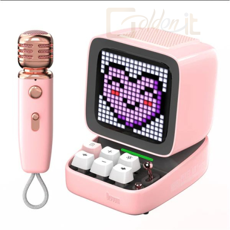 Hangfal Divoom Ditoo Mic Bluetooth Speaker Pink - DITOOMIC_PINK